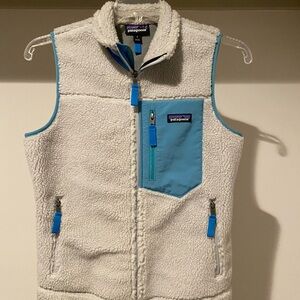 Patagonia Fleece Vest in Grey and Teal